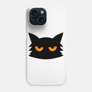 Black Cat  Creepy Spooky  Halloween Phone Case