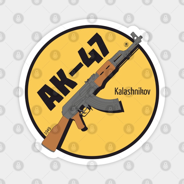 AK-47 Kalashnikov Assault Rifle Magnet by FAawRay