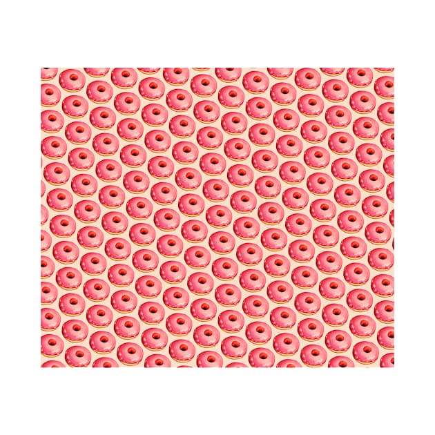 Strawberry Donut Pattern by KellyGilleran