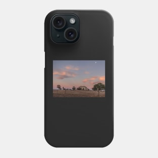 Sunrise, moon set Phone Case