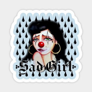 sad girl Magnet