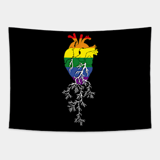 Love is love heart Tapestry