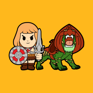 He Man and Battle Cat Chibi T-Shirt