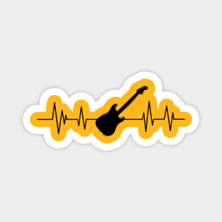 Guitar heartbeat , Guitar lover instrument Magnet