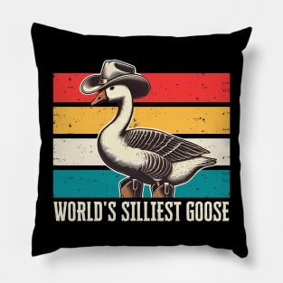 World's Silliest Goose | Goose Lover Pillow