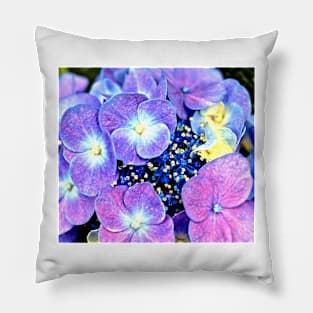 Summer Purple Flowers Pillow