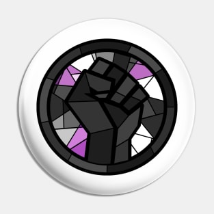 BLM Stained Glass Fist (Ace) Pin