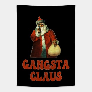 Funny Santa Claus Memes Gangsta Claus Christmas Tapestry
