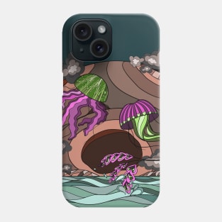 space jellyfish Phone Case