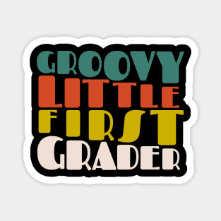 Groovy Little First Grader First Day of School Magnet