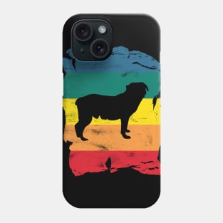 Entlebucher Mountain Dog Distressed Vintage Retro Silhouette Phone Case