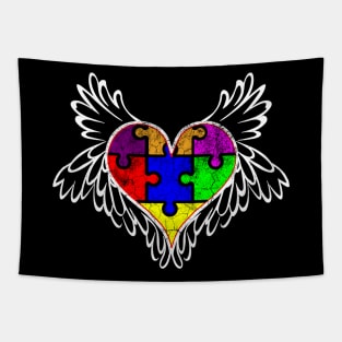 Heart Of An Angel Autism Tapestry