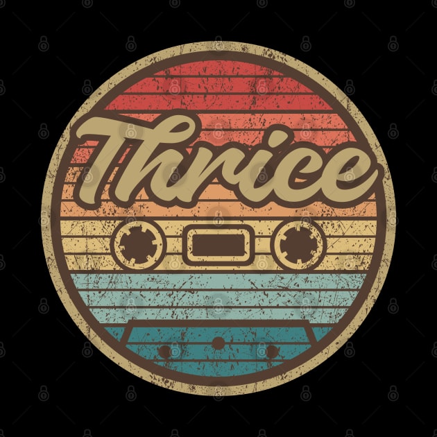 thrice cassette retro circle by penciltimes