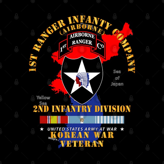 1st Ranger Inf Company - 2nd ID w Map w KOREA SVC X 300 by twix123844