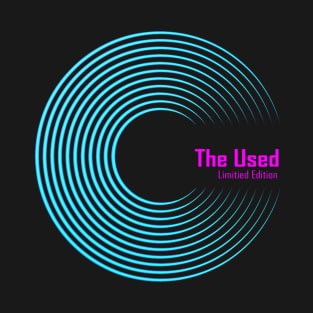 Limitied Edition The Used Logo Vinyl Record T-Shirt