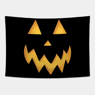 Happy Jack O Lantern Face Tapestry