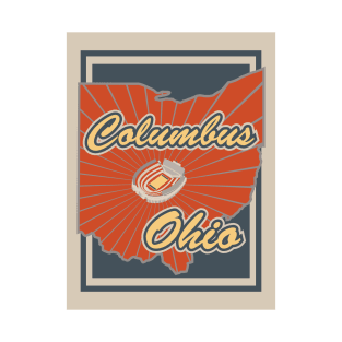 Columbus Ohio Travel Print T-Shirt