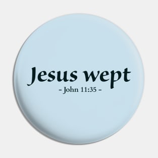 Jesus wept bible verse Pin