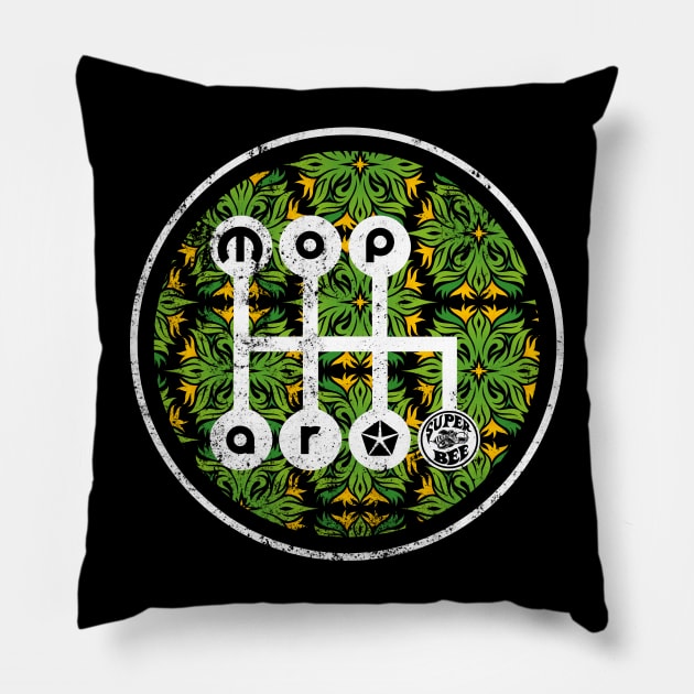 Mopar Super Bee Gear Shift Pillow by funkymonkeytees