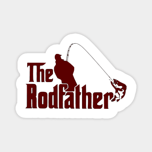 The Rodfather Fishing Fathers Day Magnet