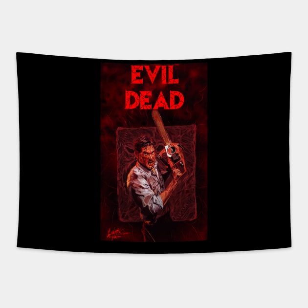 Evil Dead Tapestry by Art Of Lunatik