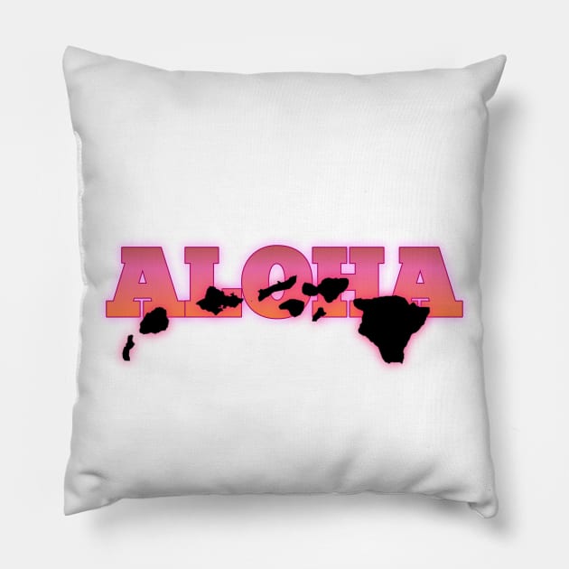 Hawaiian t-shirt designs Pillow by Coreoceanart