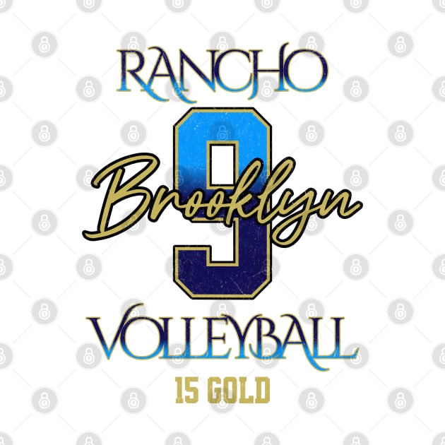 Brooklyn #9 Rancho VB (15 Gold) - White by Rancho Family Merch