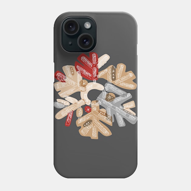 Cute snowflake Phone Case by GreenColor