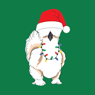 Silkie Chicken Christmas Graphic T-Shirt