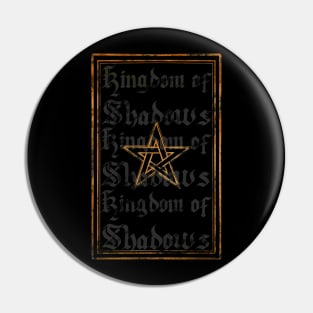 Pentgram, Kingdom of Shadows, 9th Gate, Pentacle, Sigil of Baphomet, Dark Art, Nature Sticker Pin