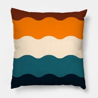 Rainbow Retro Pattern Pillow
