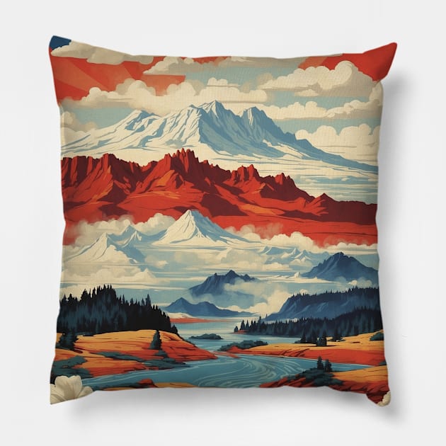 Oregon United States of America Tourism Vintage Pillow by TravelersGems