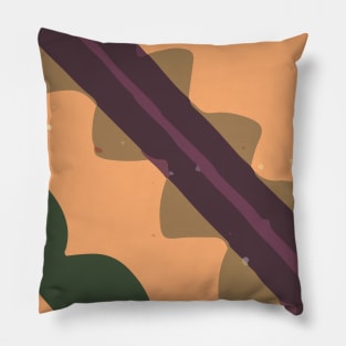 Tribal Style Bold Abstract Digital Artwork GC-117-12 Pillow