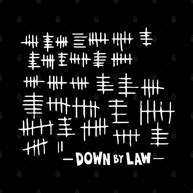 Down by Law Tribute - Cinematic Tally Marks Design - Jim Jarmusch Cult Movie by Boogosh