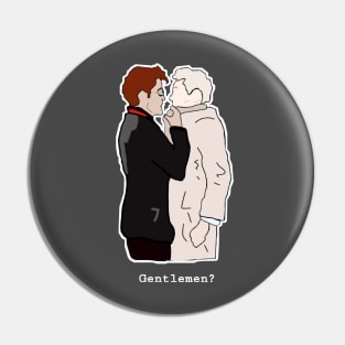 Crowley and Aziraphale Pin