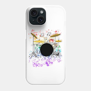 Drum Kit Rainbow Colours Drummer Musician Phone Case