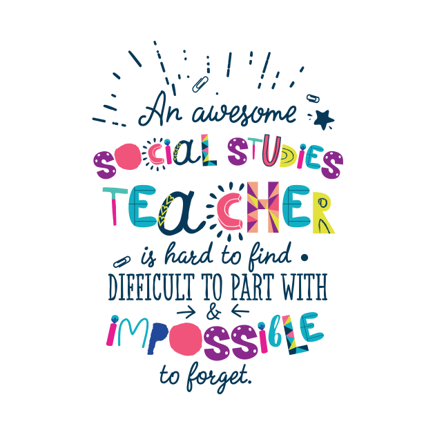 An Awesome Social Studies Teacher Gift Idea - Impossible to forget by BetterManufaktur