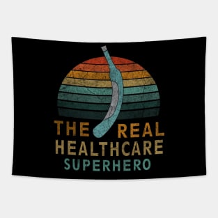 CNA- Cooter Canoe the real healthcare superhero Retro Design Tapestry