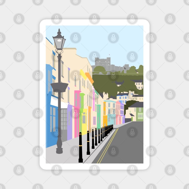 Dover, Kent, Street View, Castle Street Magnet by OneThreeSix