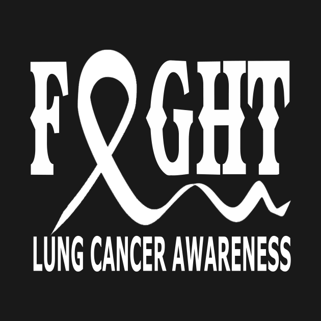 Fight Lung Cancer Awareness by Tshirt0101