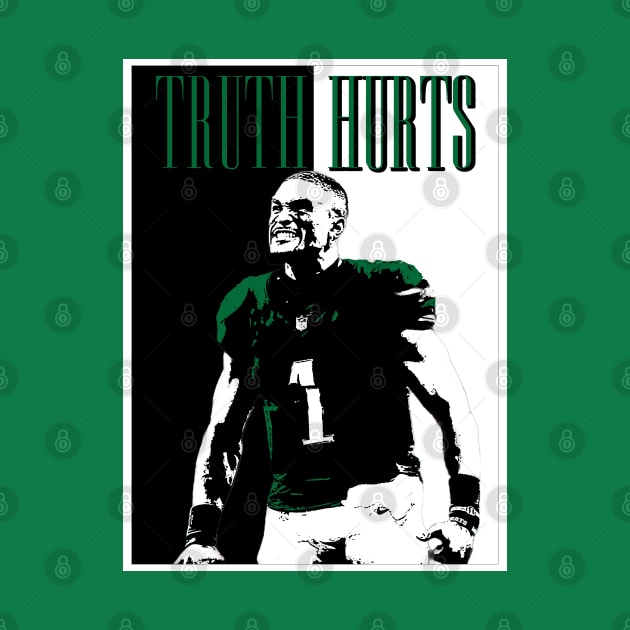 Jalen Hurts Kelly Green by DrawnStyle