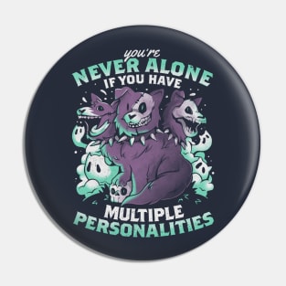 Multiple Personalities - Funny Evil Hell Dog Gift Pin