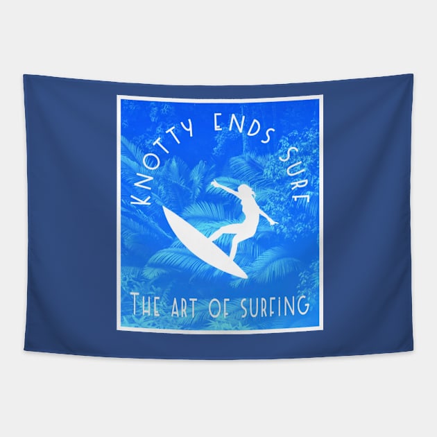 The art of surfing Tapestry by ericbear36