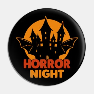 Halloween Haunted House Horror Night Pin