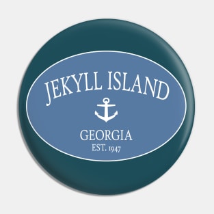 Jekyll Island Georgia Sea Islands Anchor Coastal Blue Pin