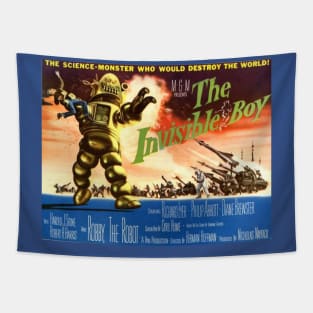 Classic Science Fiction Movie Poster - The Invisible Boy Tapestry