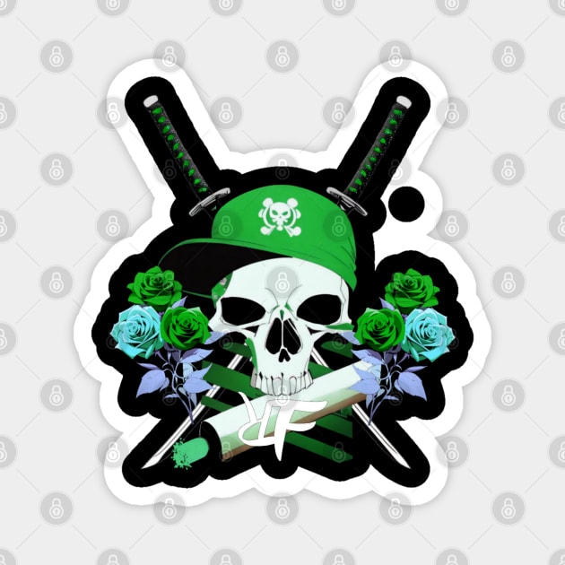 Jolly Roger Kijani Magnet by TRF Clothing