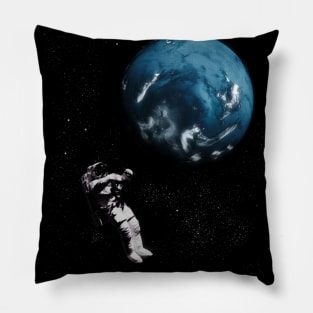 Astronaut Floating In Space Pillow