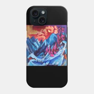 Winter Landscape in Moonlight Phone Case