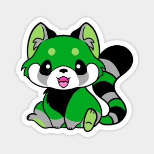 Aromantic Pride Red Panda Magnet